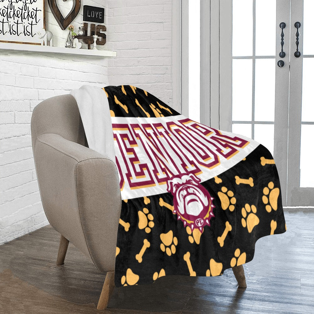 Custom Senior Fleece Throw