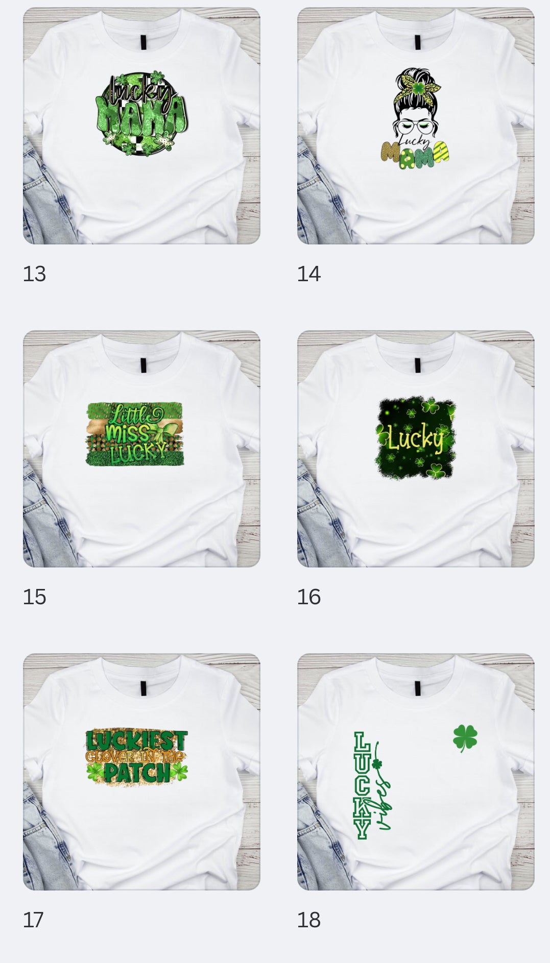 St. Paddy Day shirts