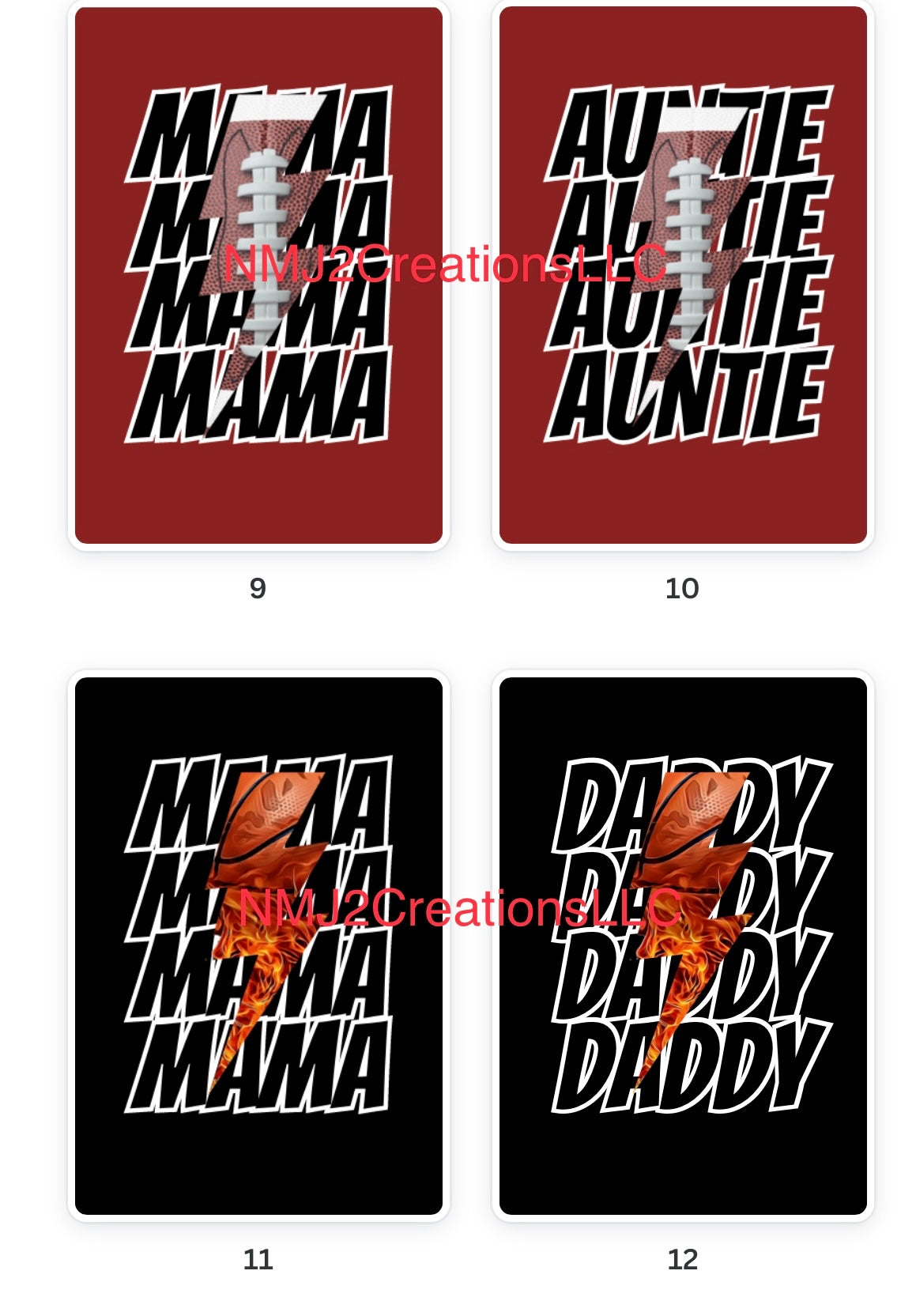 Custom stacked tee (front only)