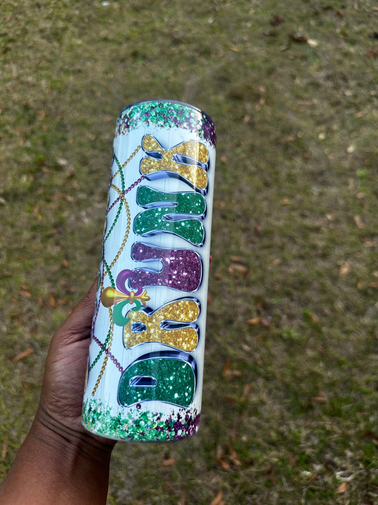 Mardi Gras Tumbler