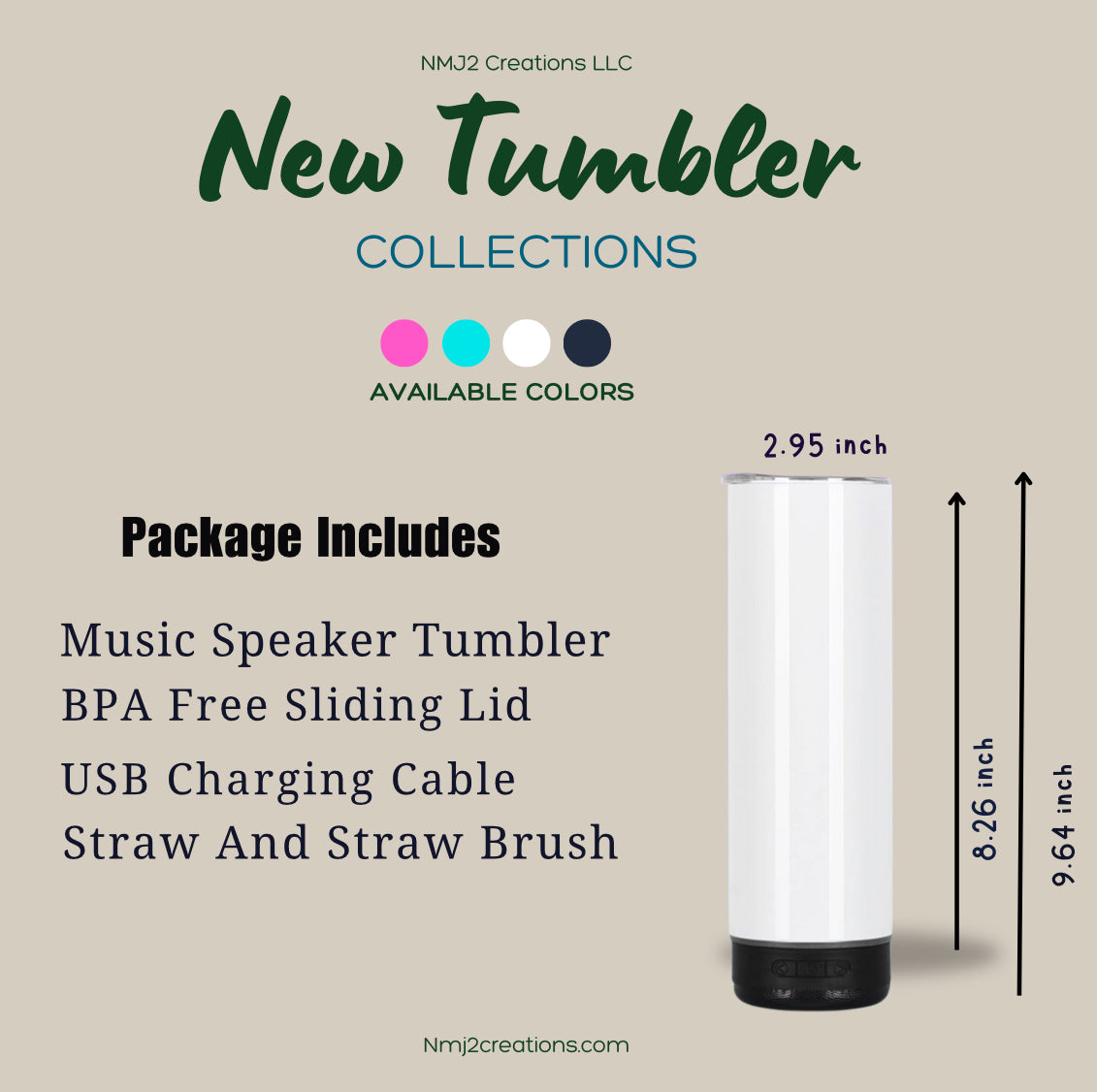 Custom 20oz Speaker Tumbler