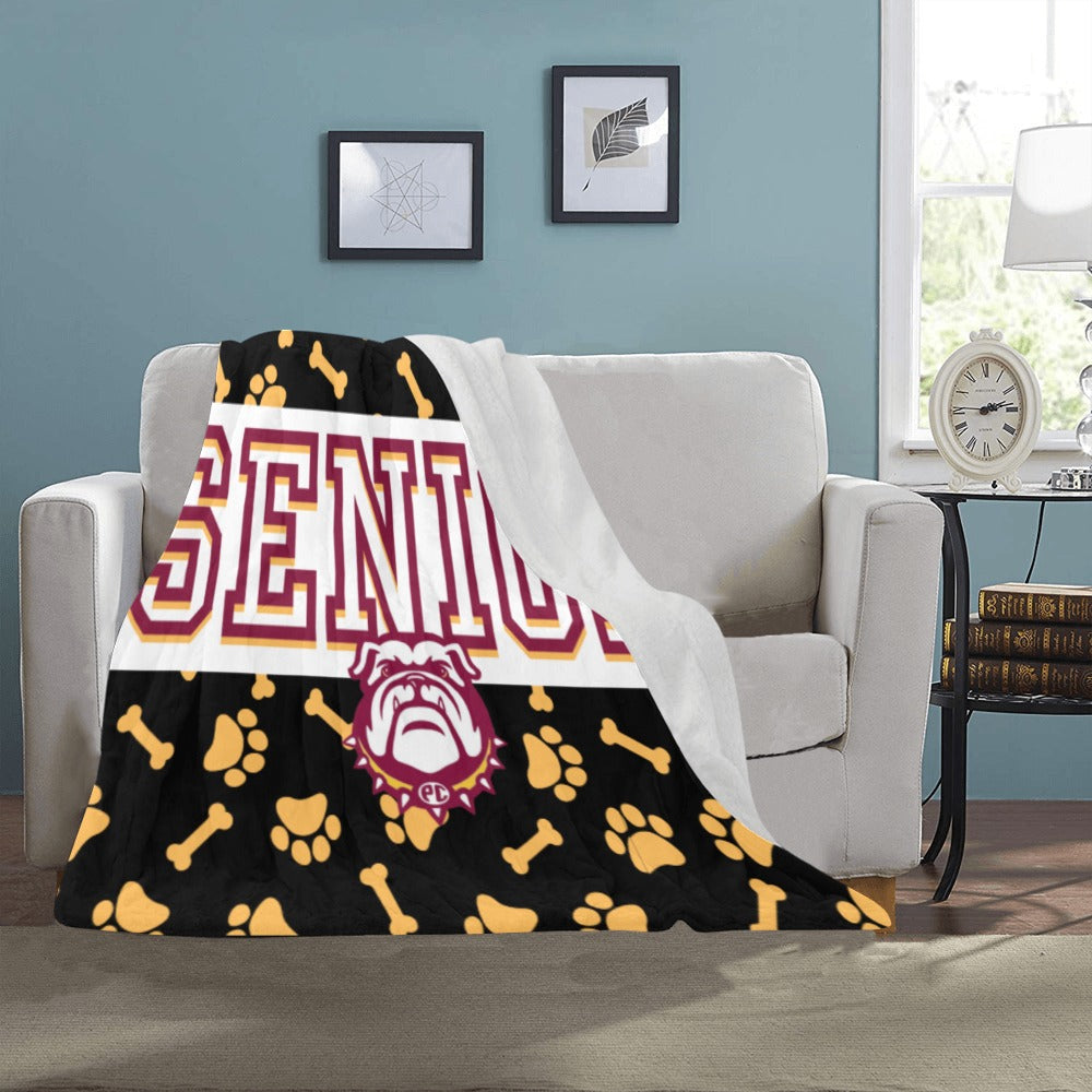 Custom Senior Fleece Throw