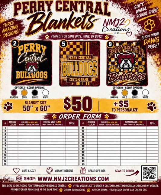 Bulldog Fleece Throw