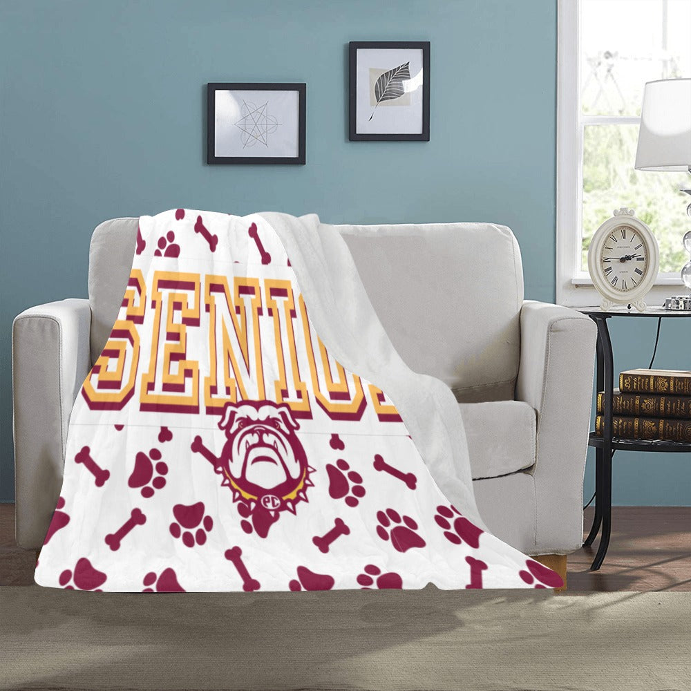 Custom Senior Fleece Throw