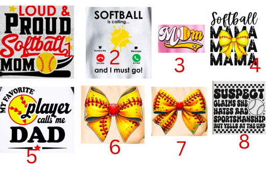Softball tees
