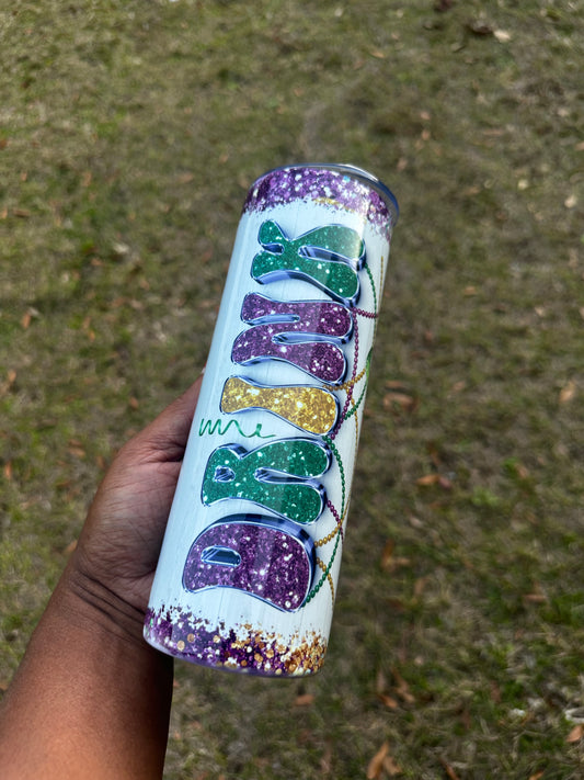 Mardi Gras Tumbler