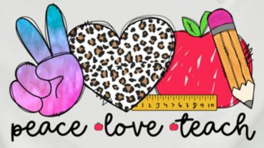 Peace love Teacher Shirt
