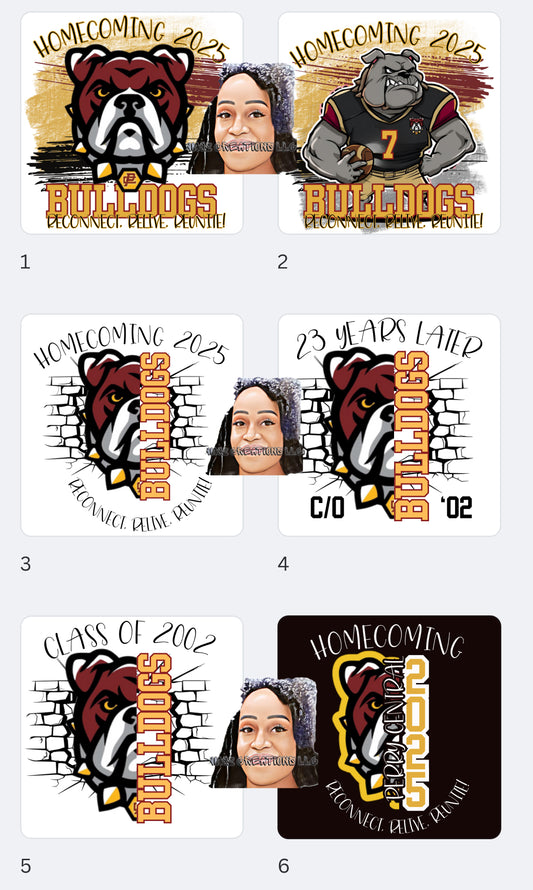 Homecoming Bulldog Tees